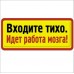 Входите тихо идет работа мозга