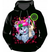Толстовка Кошечка селфи 1315